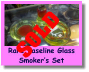 Rare Vaseline GlassSmoker’s Set SOLD