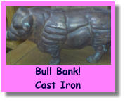 Bull Bank!Cast Iron