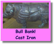 Bull Bank!Cast Iron